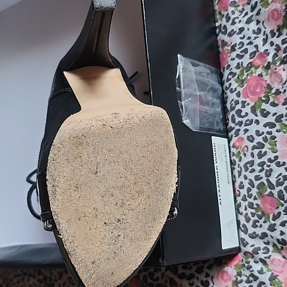 Alexander Wang Zip Heeled Boots Size 7 - Picture 4 of 6